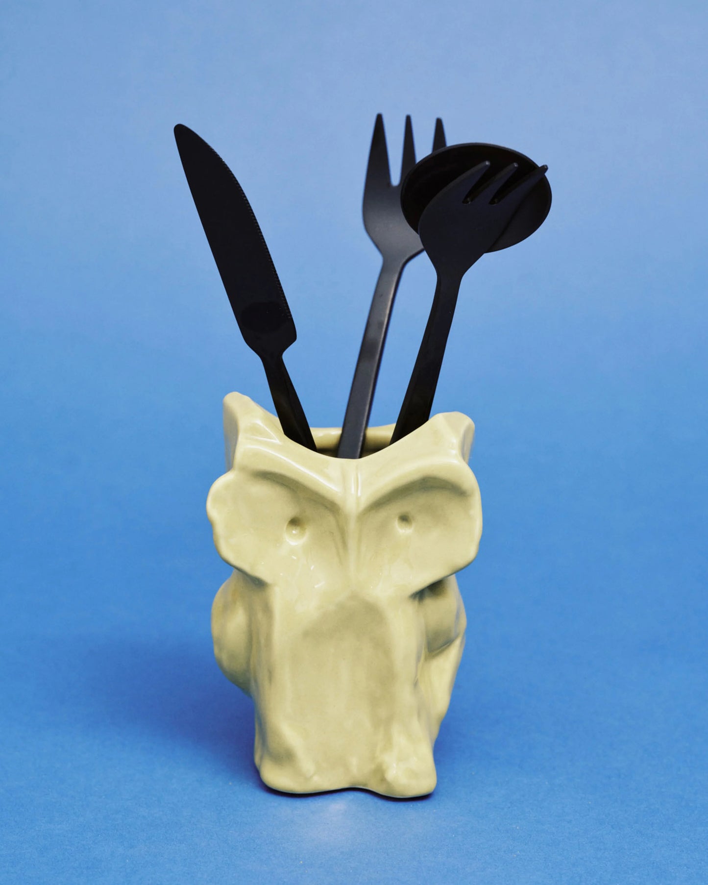 Owl Vase Xs Yellow After Midnight