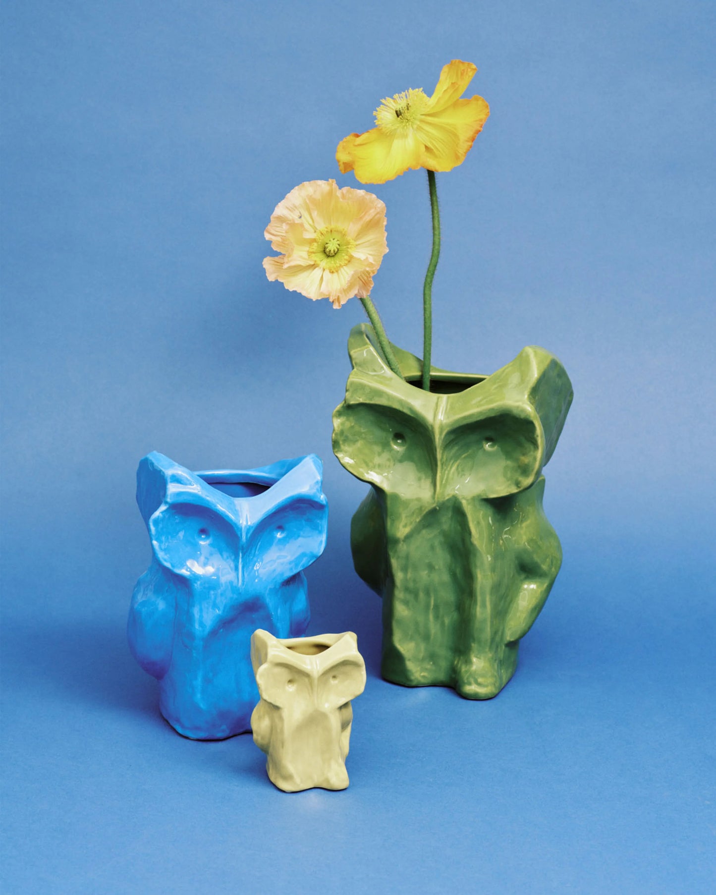 Owl Vase Xs Yellow After Midnight