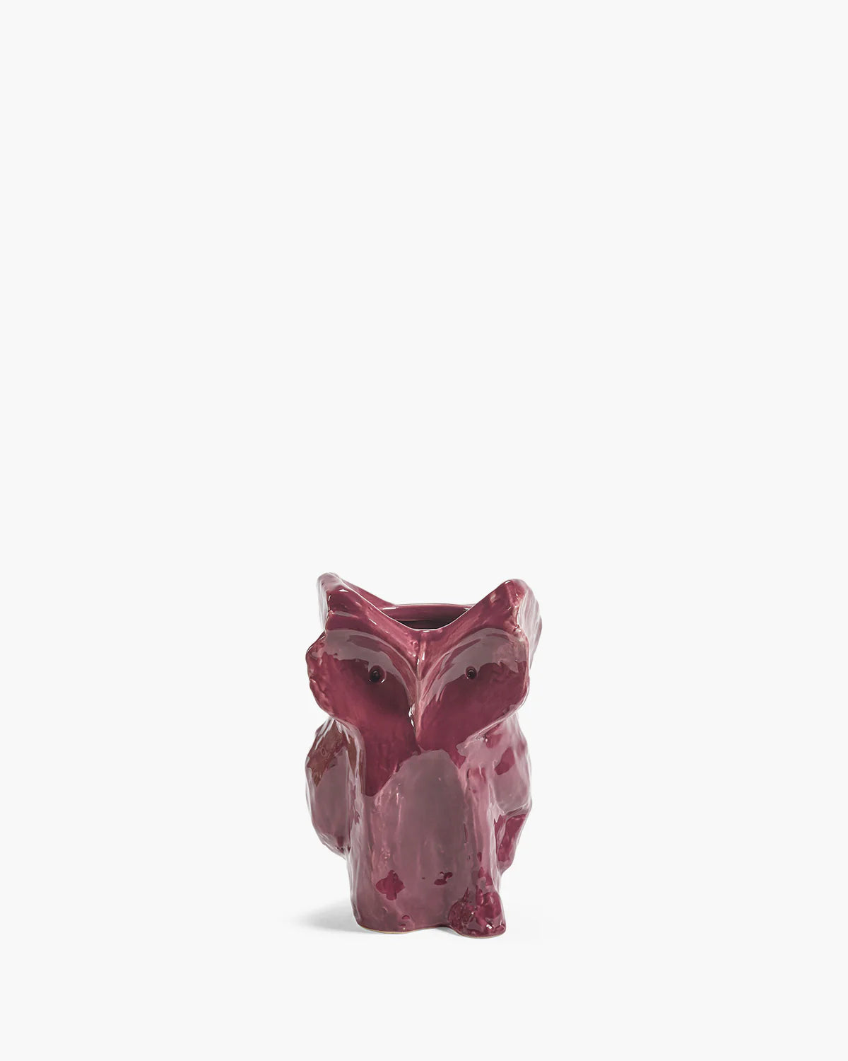 Owl Vase Xs Aubergine After Mid Night