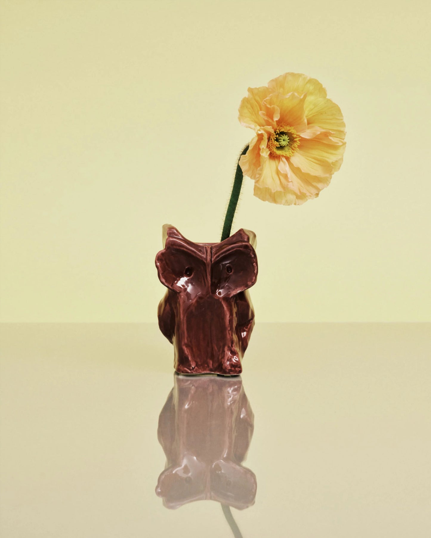 Owl Vase Xs Aubergine After Mid Night