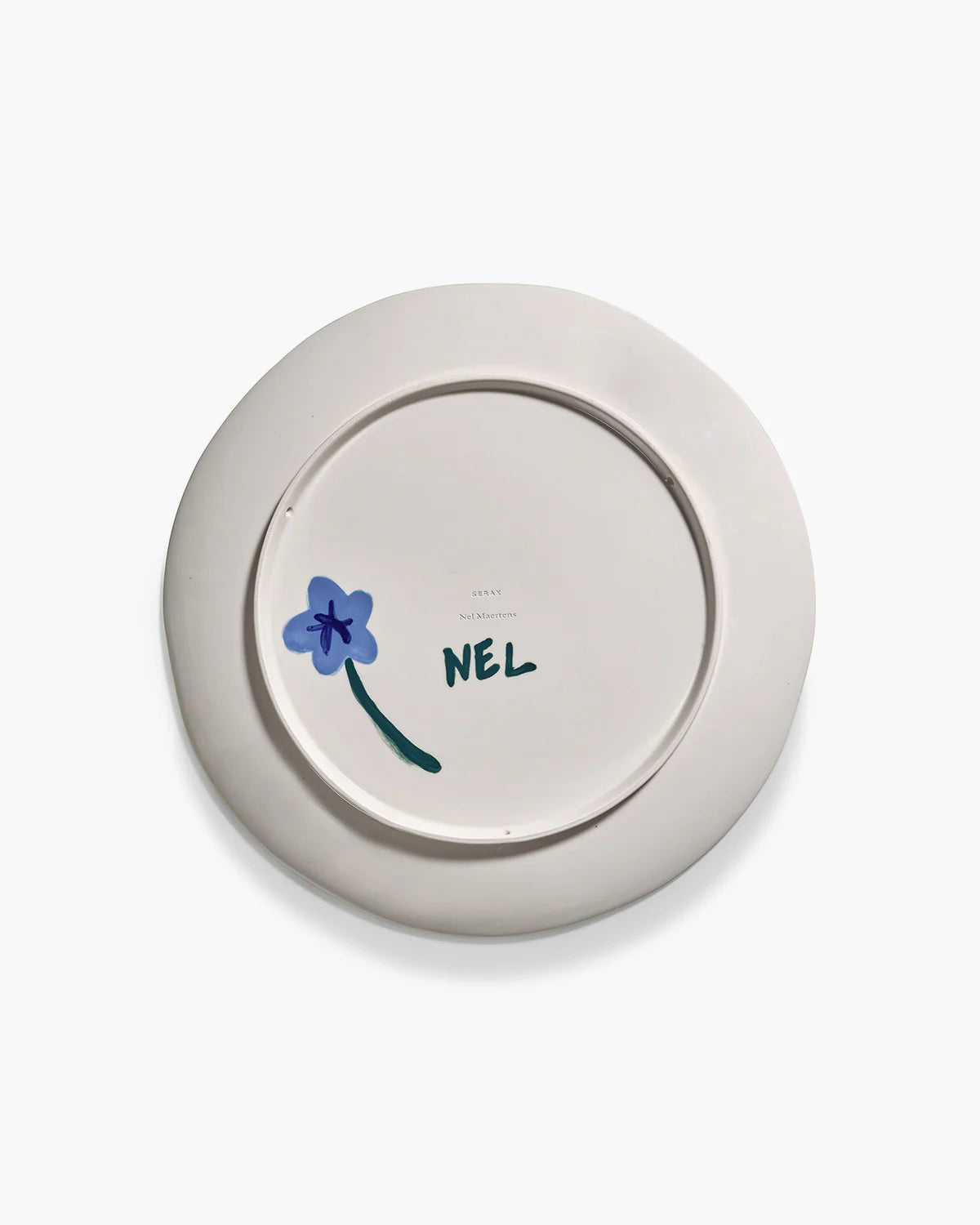Serving Plate Green Blue Spring