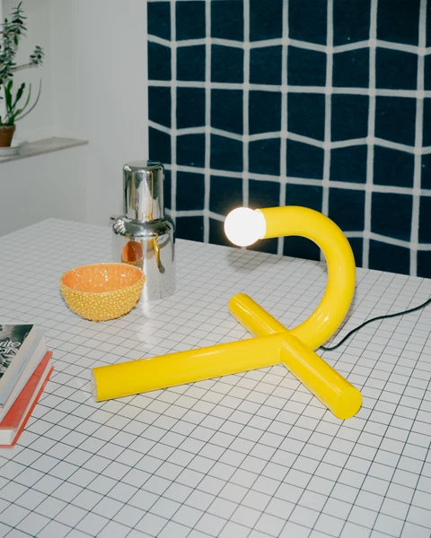 Table Lamp Yellow La Tre E Mezzo Gialla