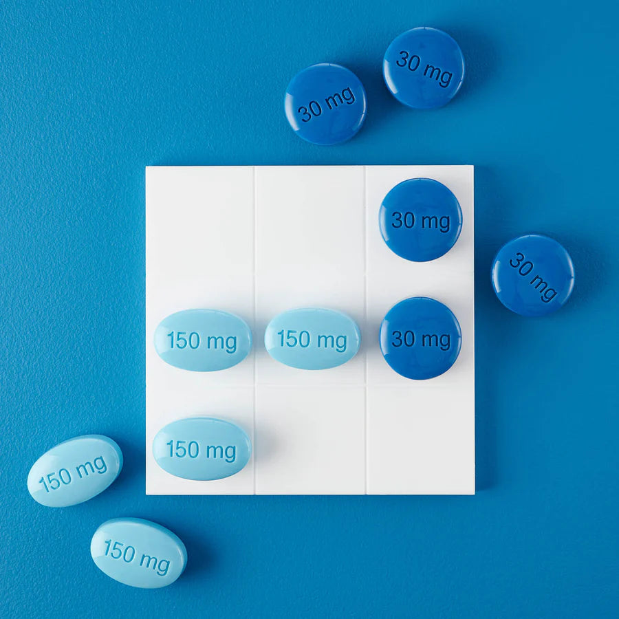 Full Dose Acrylic Tic Tac Toe Set - Blue