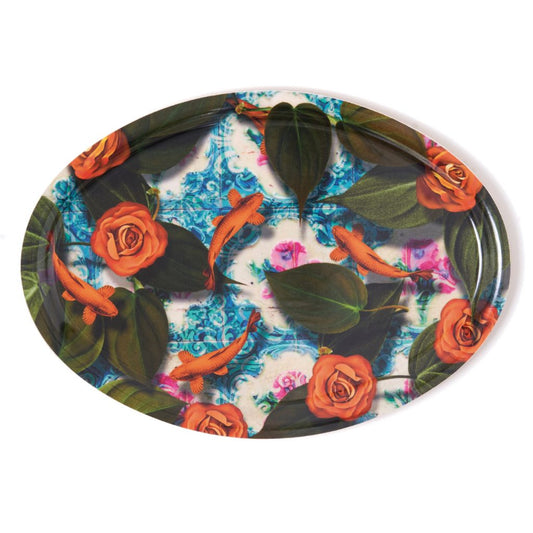 Azulejo oval tray