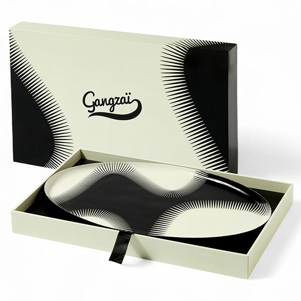 Wave oval tray