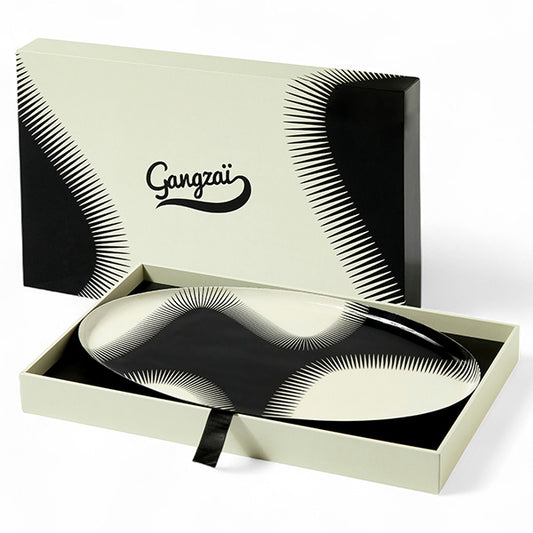 Wave oval tray