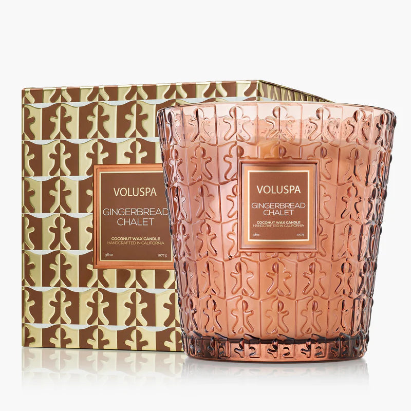 Gingerbread Chalet 3W Hearth Candle