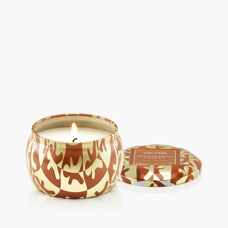 Gingerbread Chalet Mini Tin Candle