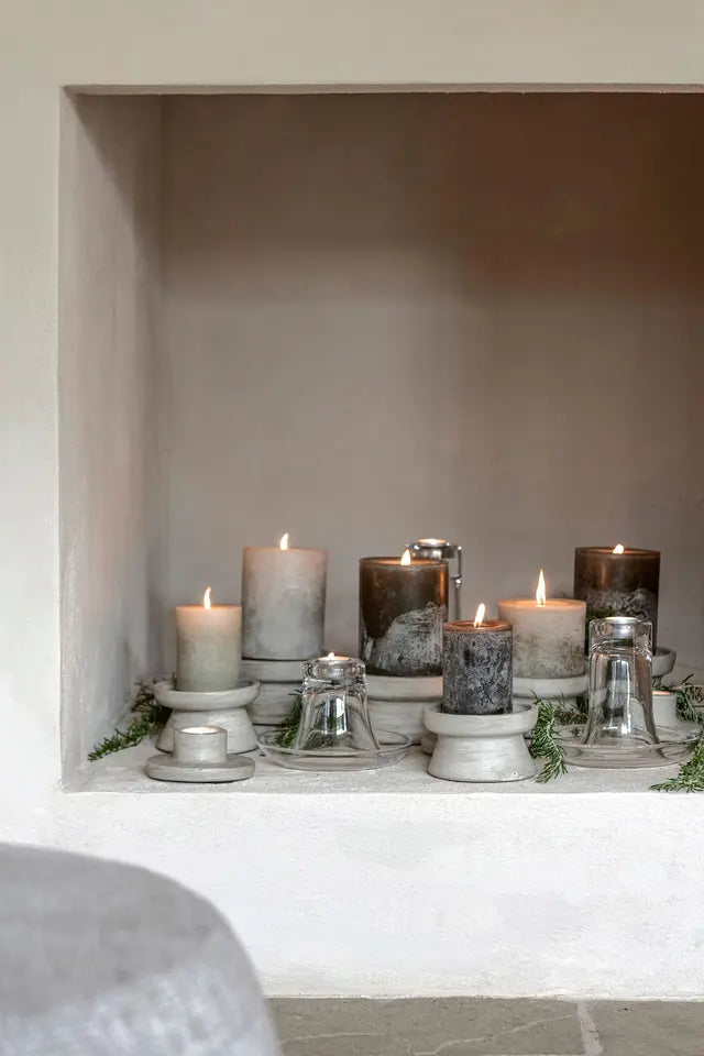 Cyl. Candle D12 x H15 CM Black