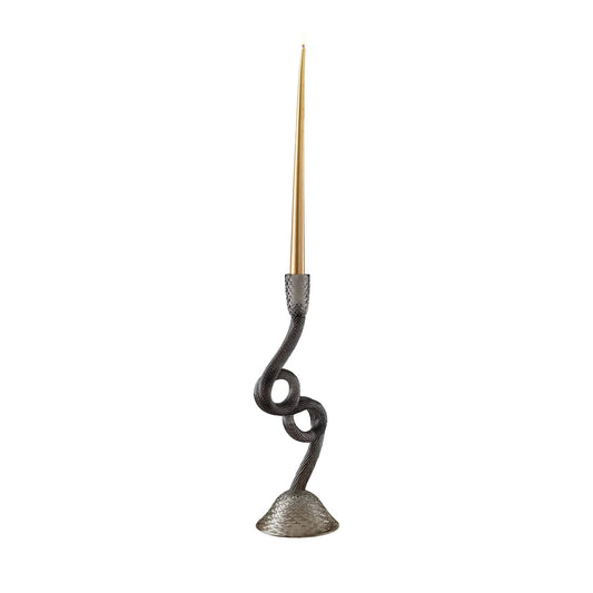 Snake Candle Horder- Grey
