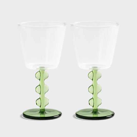 Wine glass petal set of 2