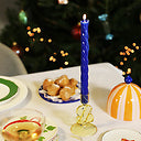 Candle holder puddle yellow