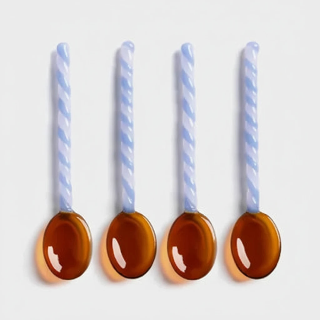 Spoon Duet Amber Set of 4