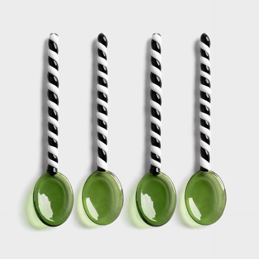 Spoon Duet Green Set of 4