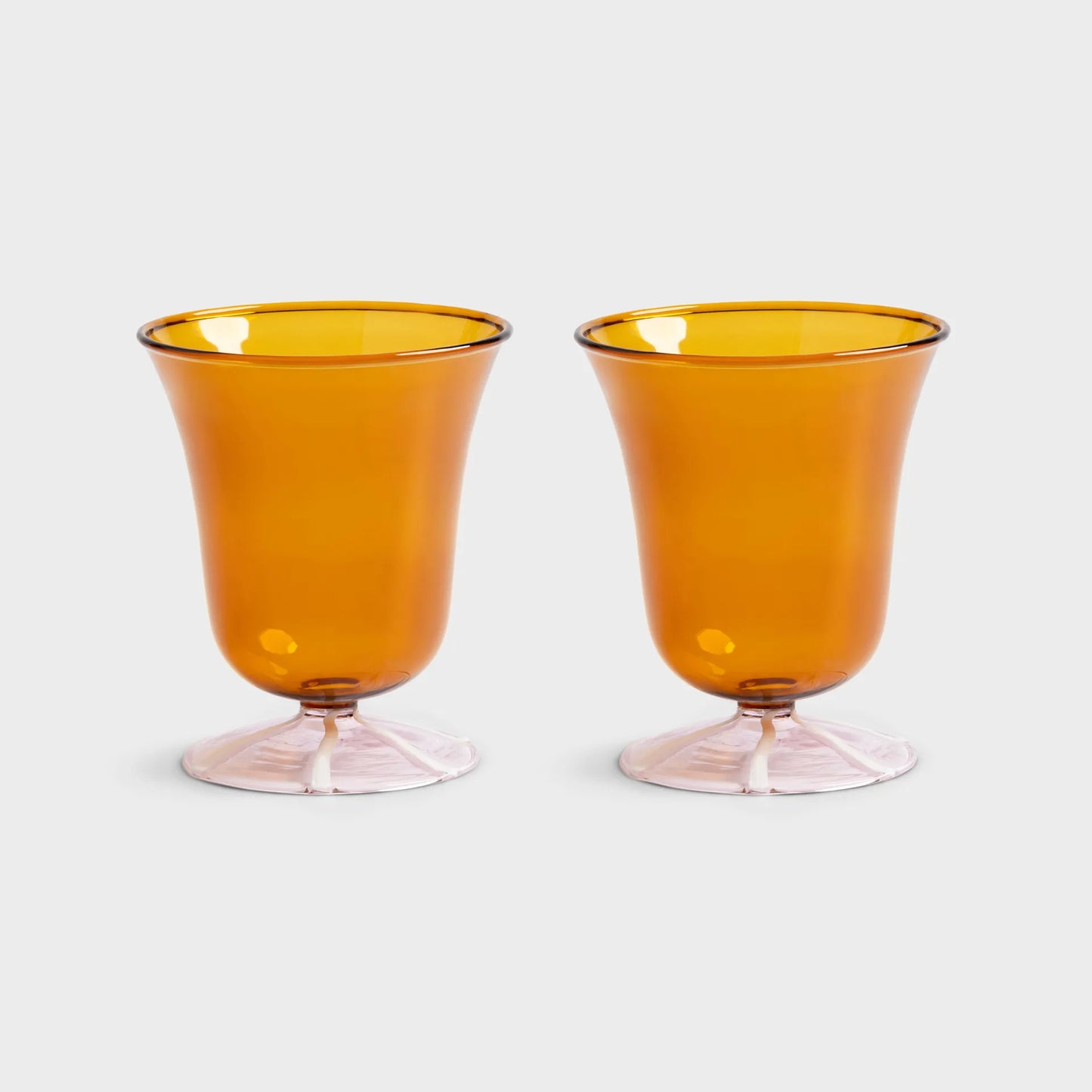 Wine Glass Eve Amber Set of 2