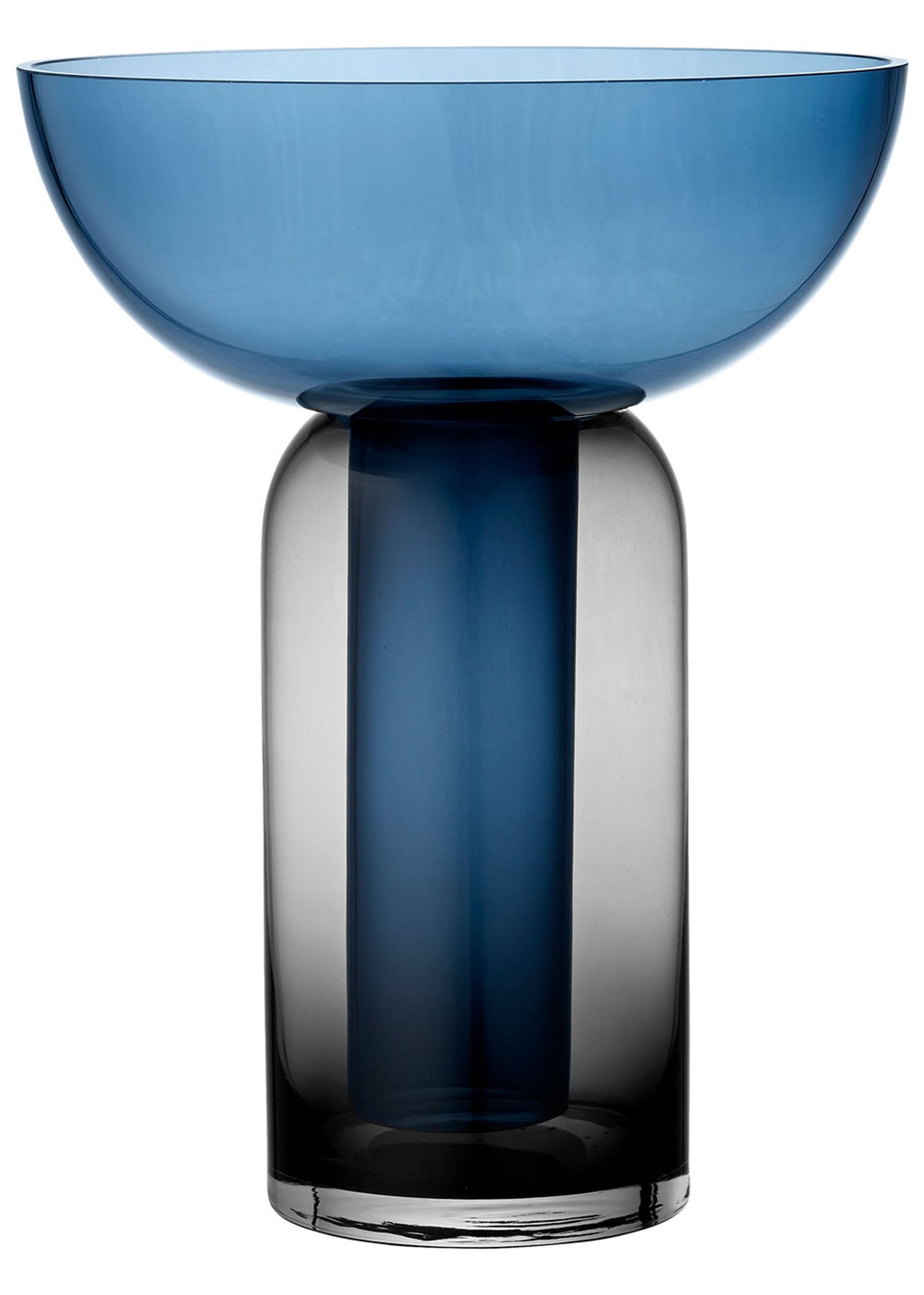 Torus Vase Black Navy Large