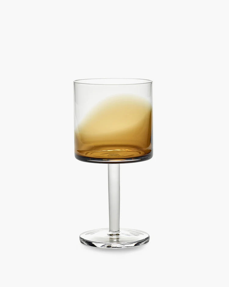 Red Wine Glass Amber Zuma