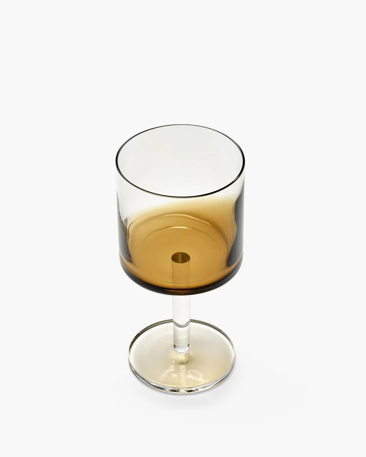 Red Wine Glass Amber Zuma