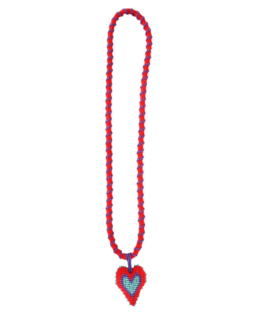 Love You Necklace Red