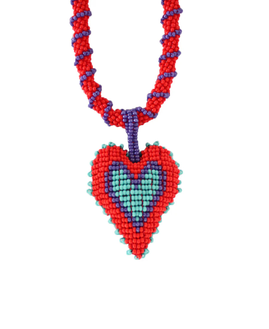 Love You Necklace Red