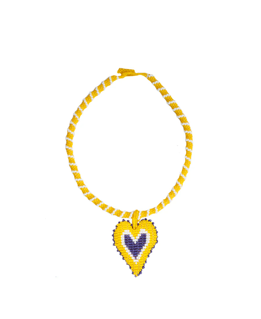 Short Smile Necklace Yellow