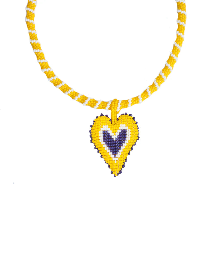 Short Smile Necklace Yellow