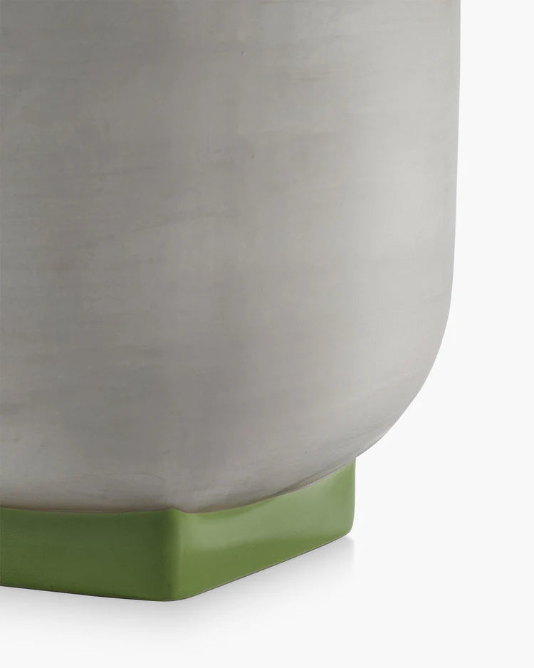 Flower Pot 02 Grey/Green