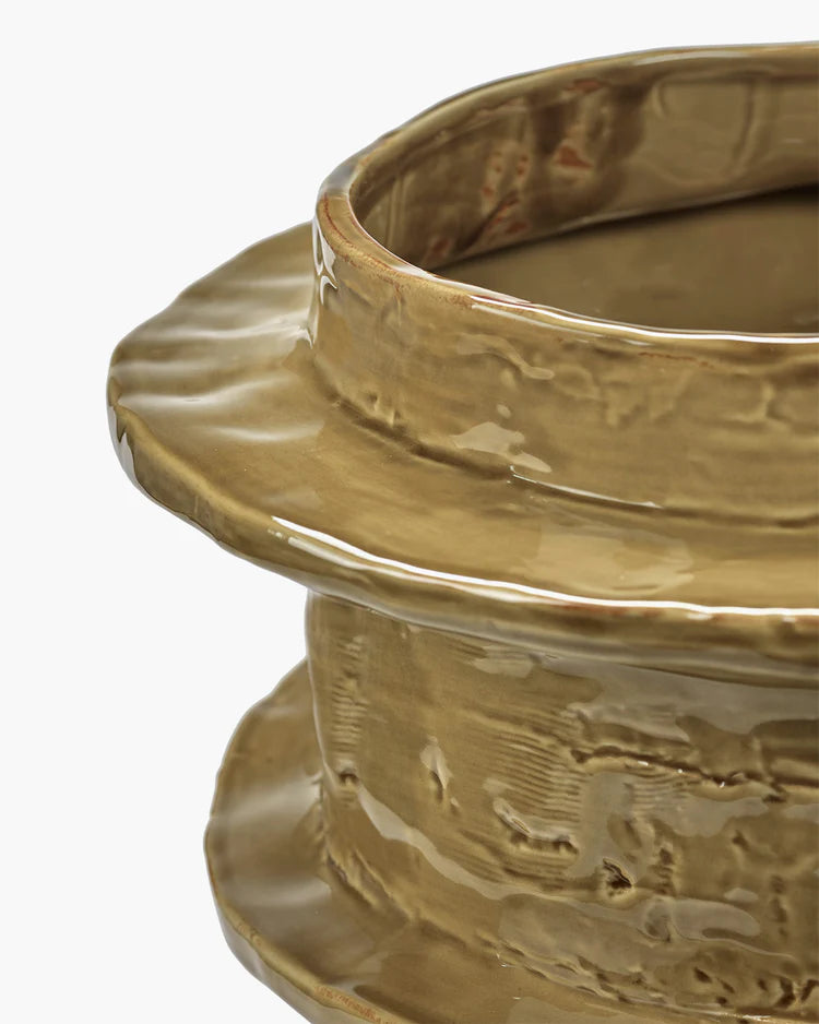 Flower Pot 03 M Ocher Molly