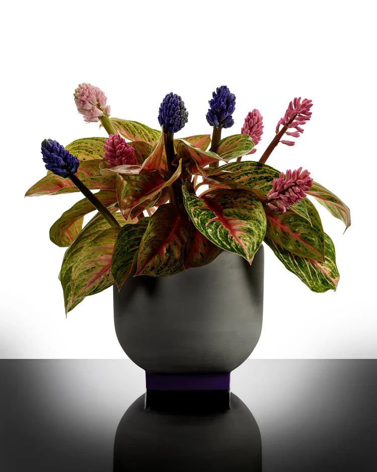 Flower Pot 03 Grey/Purple