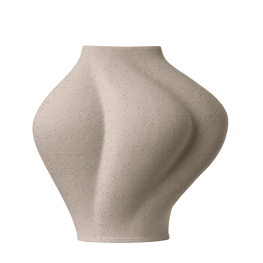Saltare Vase Wide Light Taupe