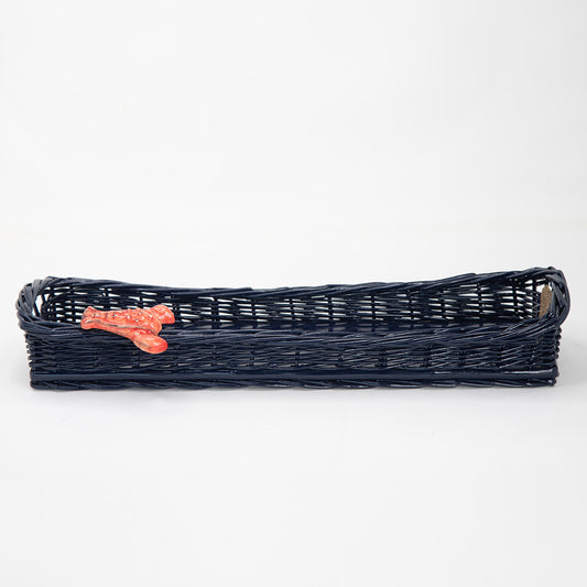 Cesta Baguete p Azul Marinho