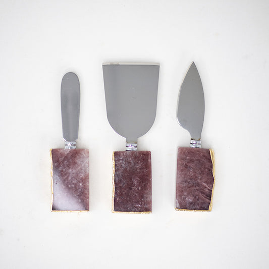 Mini Set Talheres Quartzo Morango