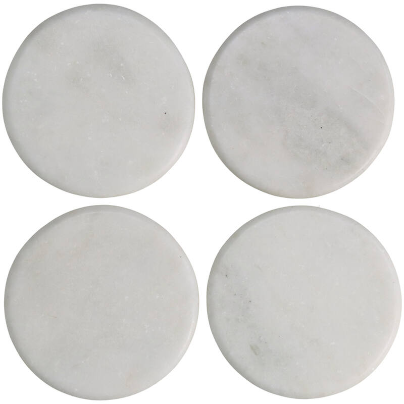 Coaster Round Marble, Set of 4