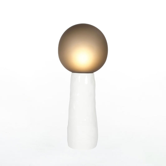 Kokeshi Medium Light Grey Acetato Base In White