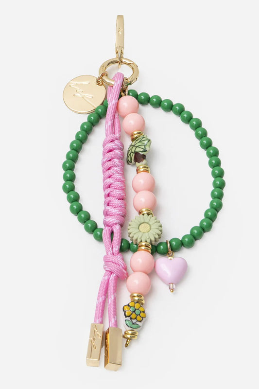 BOBBY ROSE ET PERLES VERTES