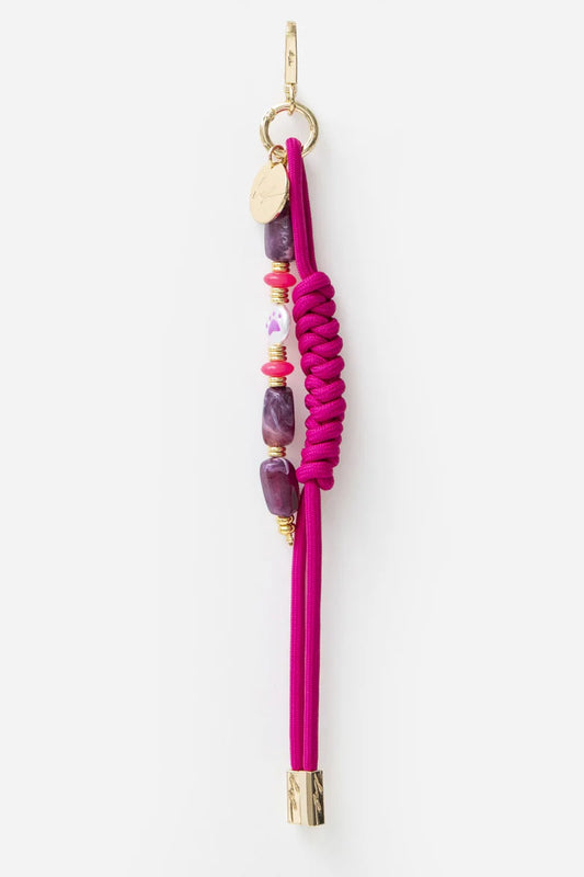 BOBBY FUCHSIA ET PERLES VIOLET