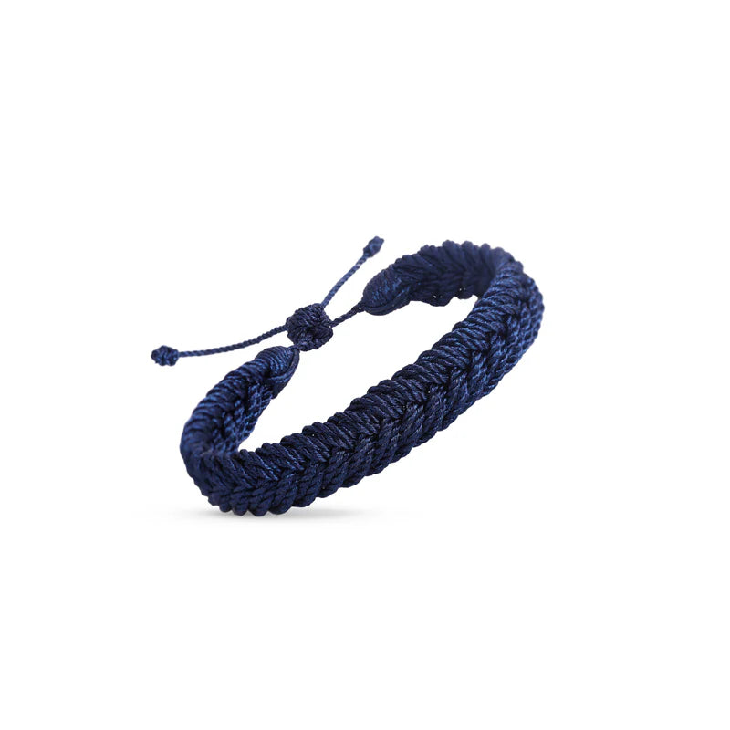 Maxi Woven Bracelet - MEN (Navy Blue)