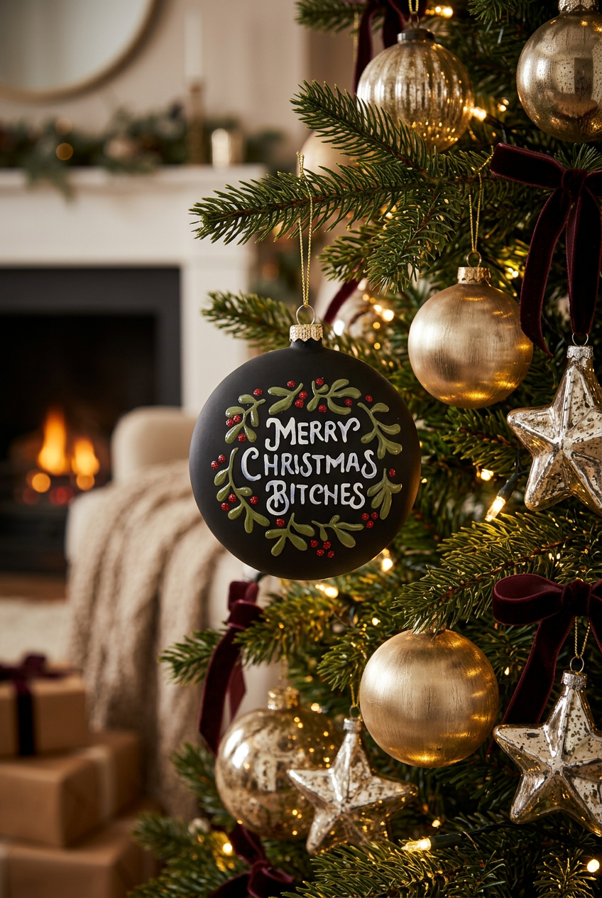 Merry Christmas Bitches- Black