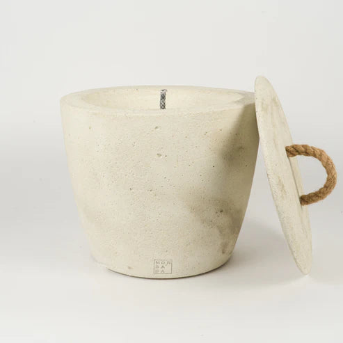 Candle XL Ecru Neutral lid