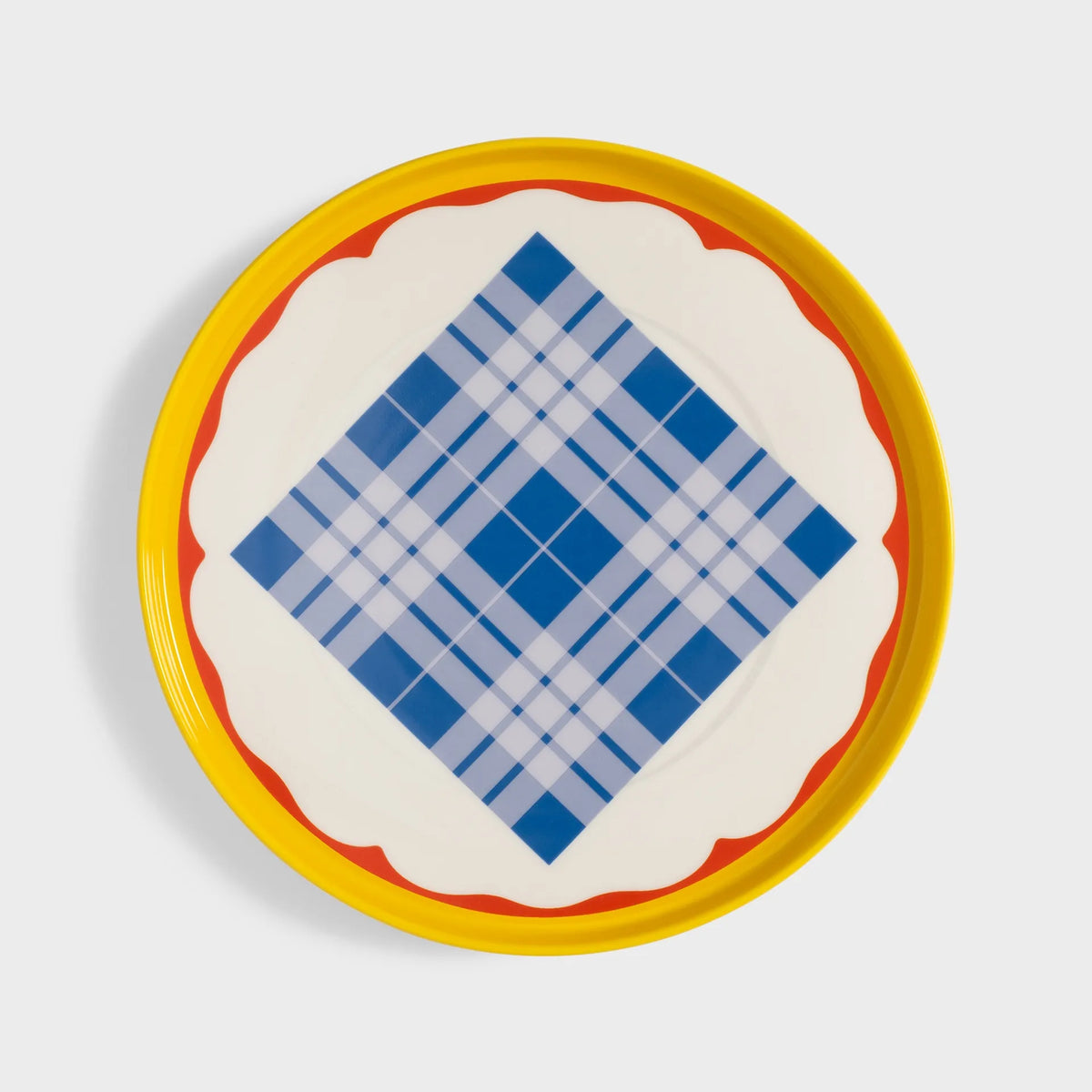 Plate daydream wave yellow