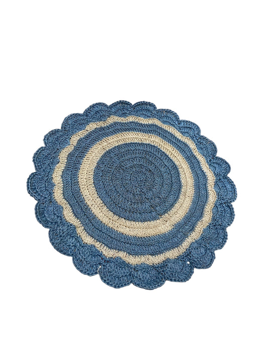 Fique Glory Placemat Blue