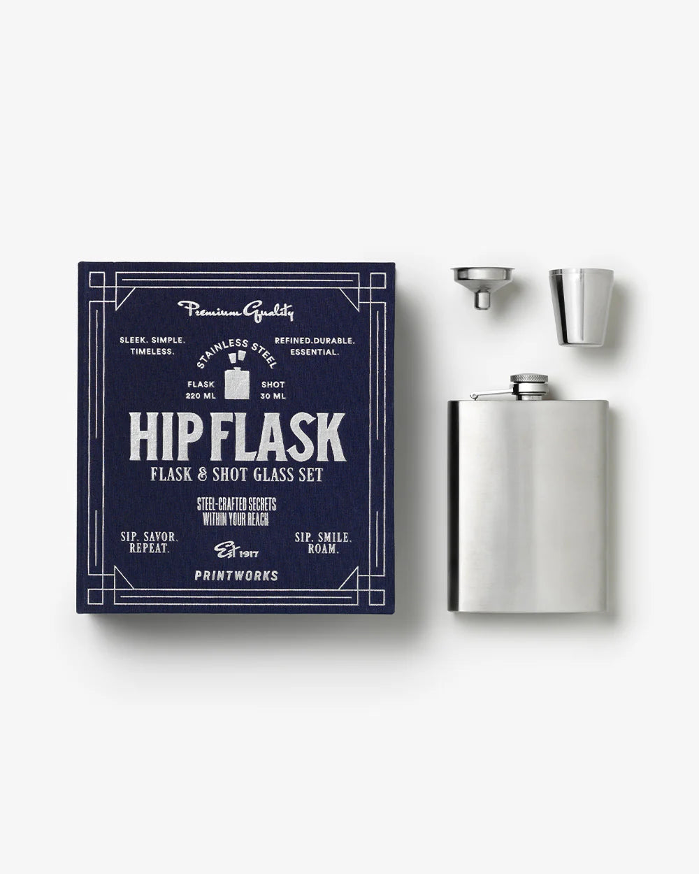 The Essentials - Hip Flask, Dark Blue