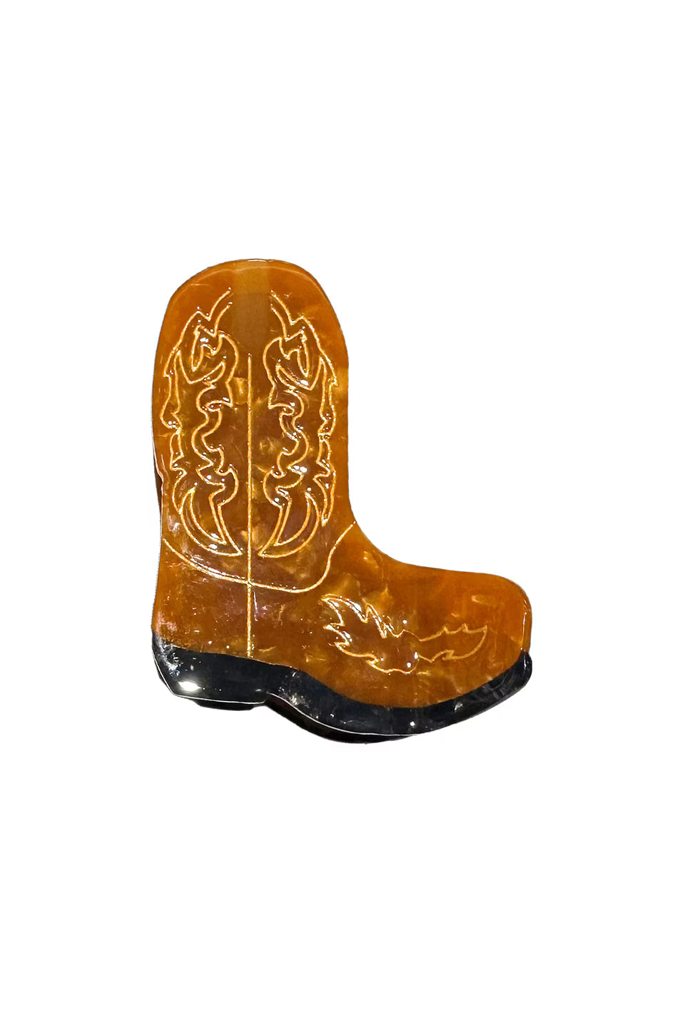 Cowboy Boot Claw Hair Clip
