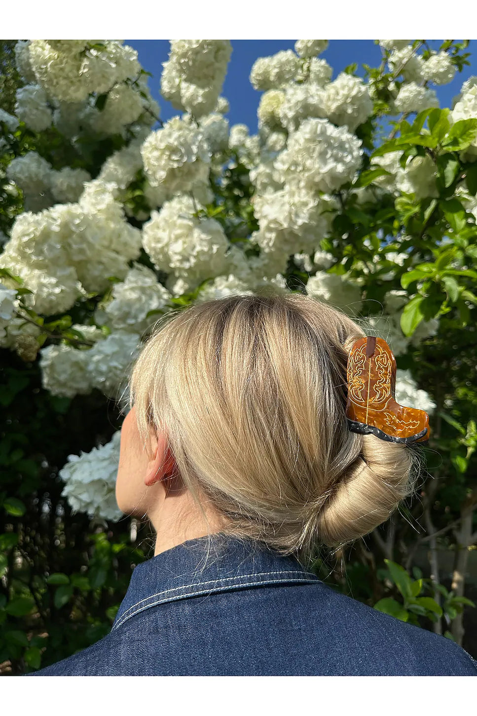 Cowboy Boot Claw Hair Clip