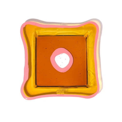 Try Tray Square Amber/Matt Salmon