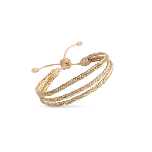 Triple Mini Eya n°1 Bracelet (Gold Ginger)