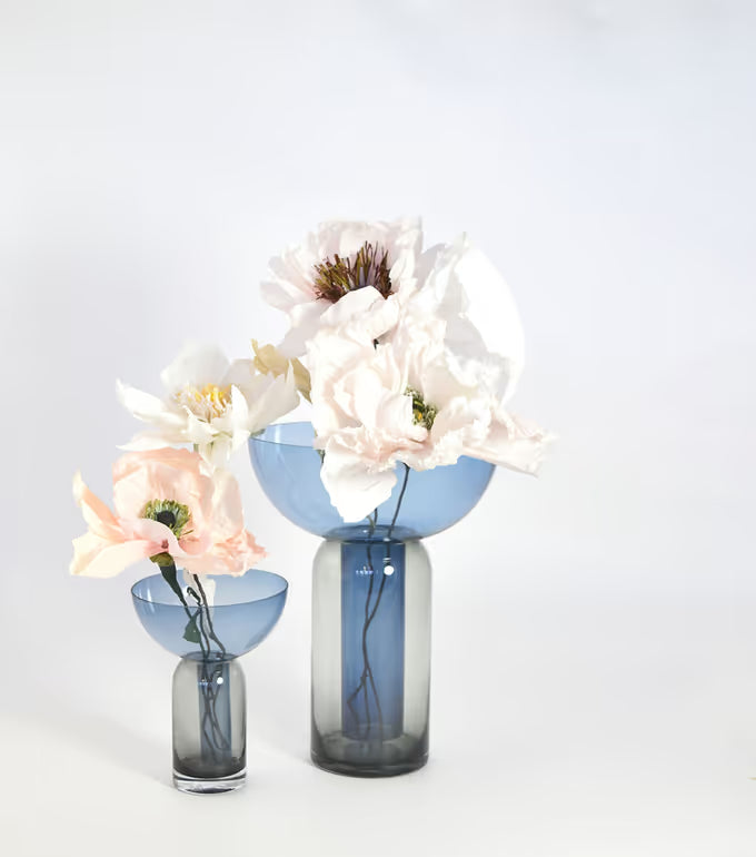 Torus Vase Black Navy Large