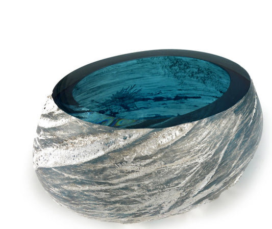 Bowl Meteorite Small Ice Blue