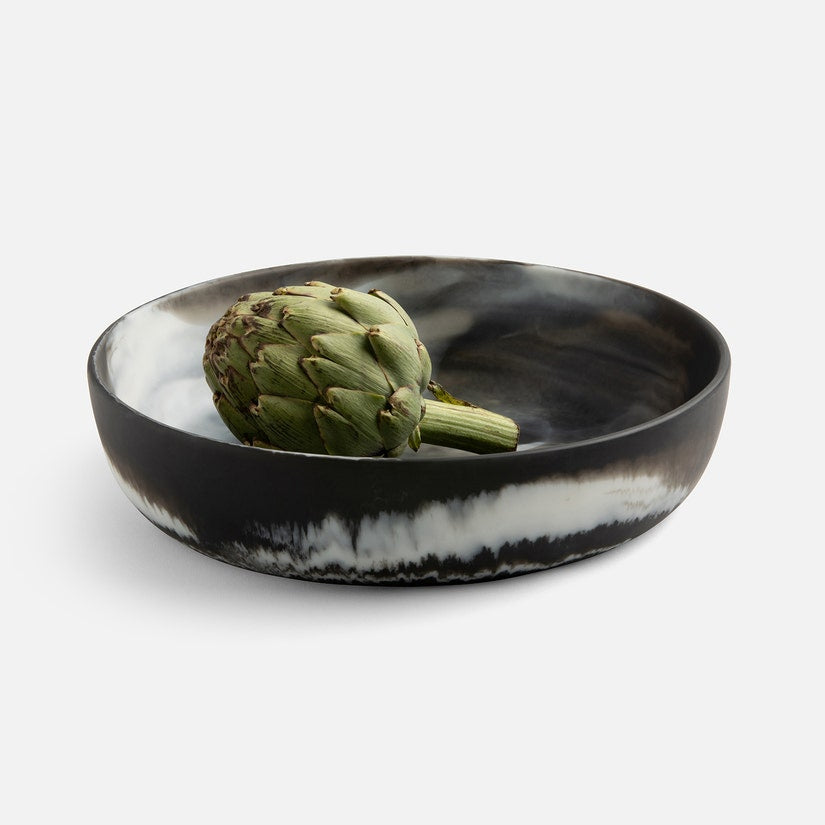 HUGO  Swirled Serving Bowl Resin Large.