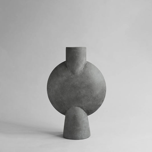 Sphere Vase Bubl Hexa - Dark Grey